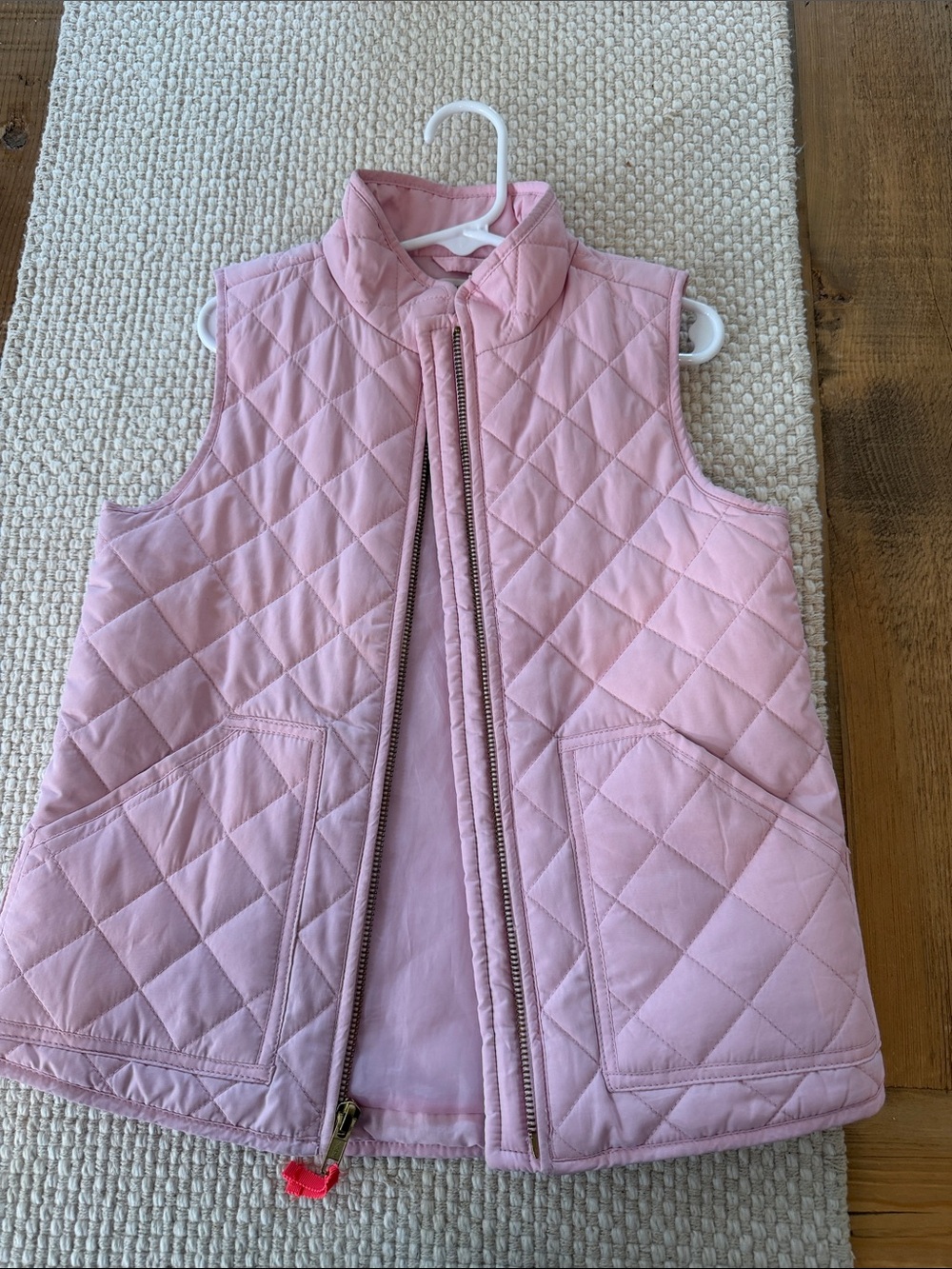 J. Crew Pink Quilted Kids Vest